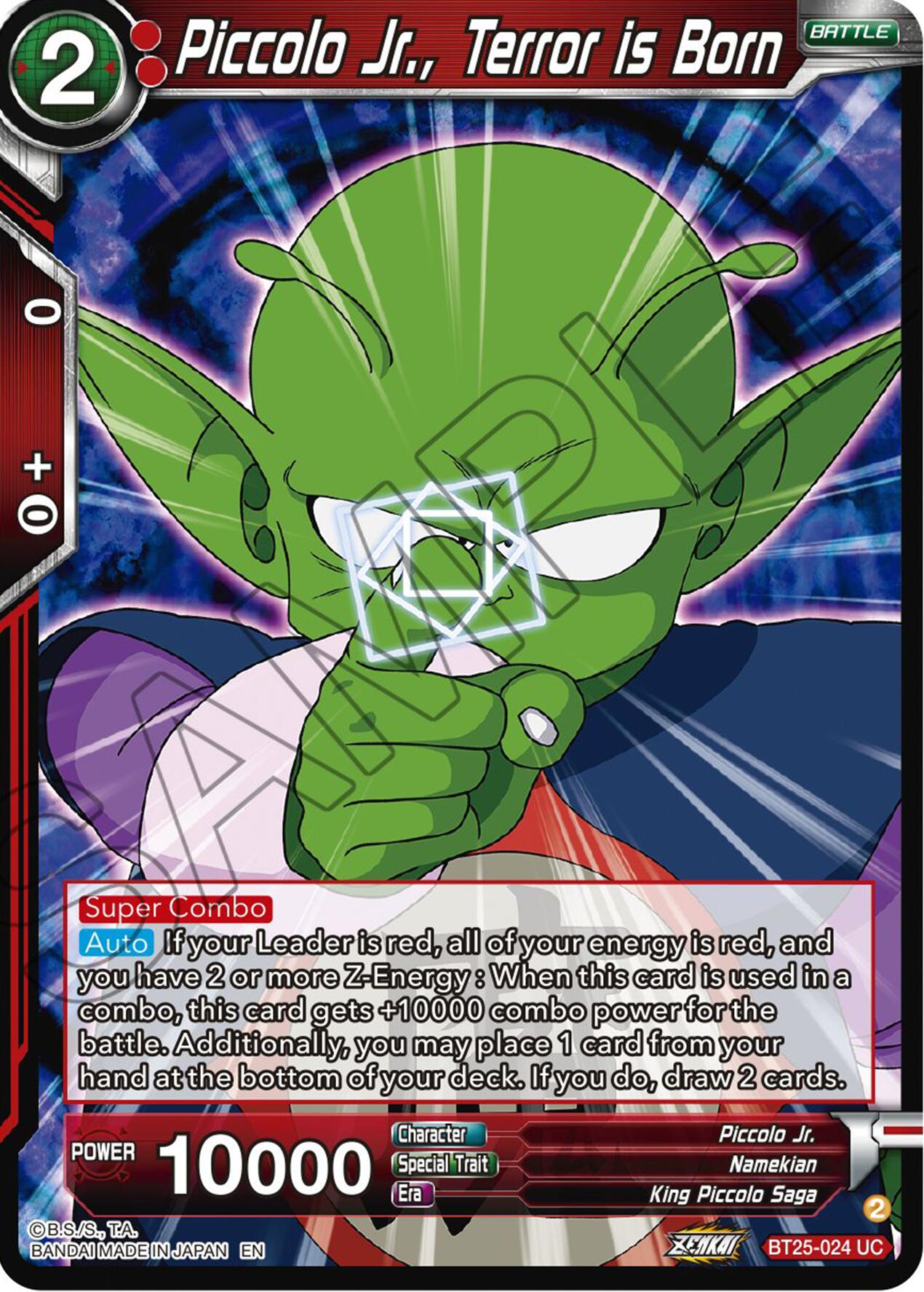 Piccolo Jr., Terror is Born (BT25-024) [Legend of the Dragon Balls] | Nerdhalla Games