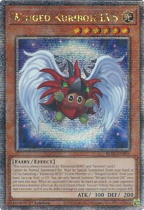 Winged Kuriboh LV6 (Quarter Century Secret Rare) [BLTR-EN001] Quarter Century Secret Rare | Nerdhalla Games