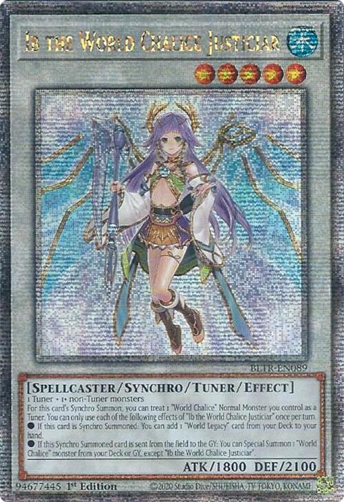 Ib the World Chalice Justiciar (Quarter Century Secret Rare) [BLTR-EN089] Quarter Century Secret Rare | Nerdhalla Games