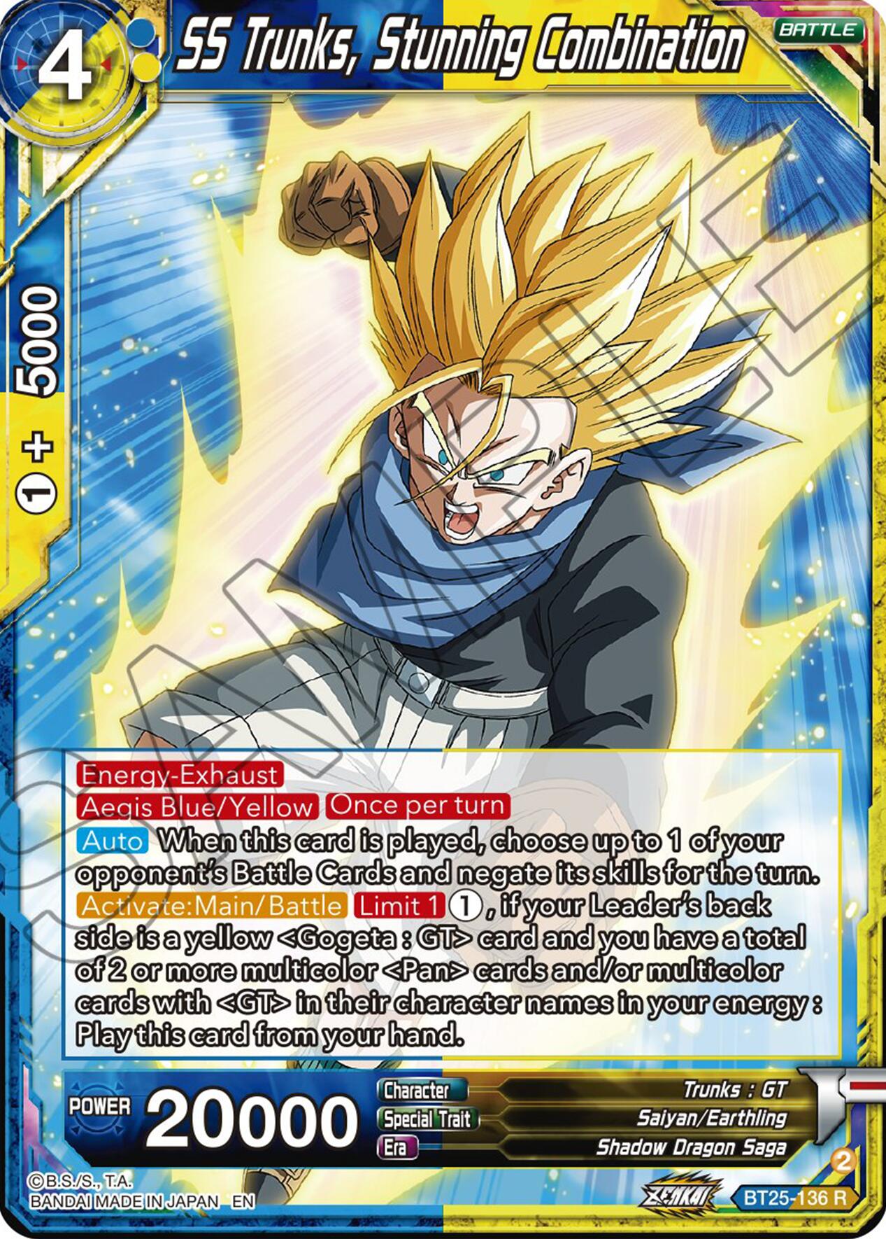 SS Trunks, Stunning Combination (BT25-136) [Legend of the Dragon Balls] | Nerdhalla Games