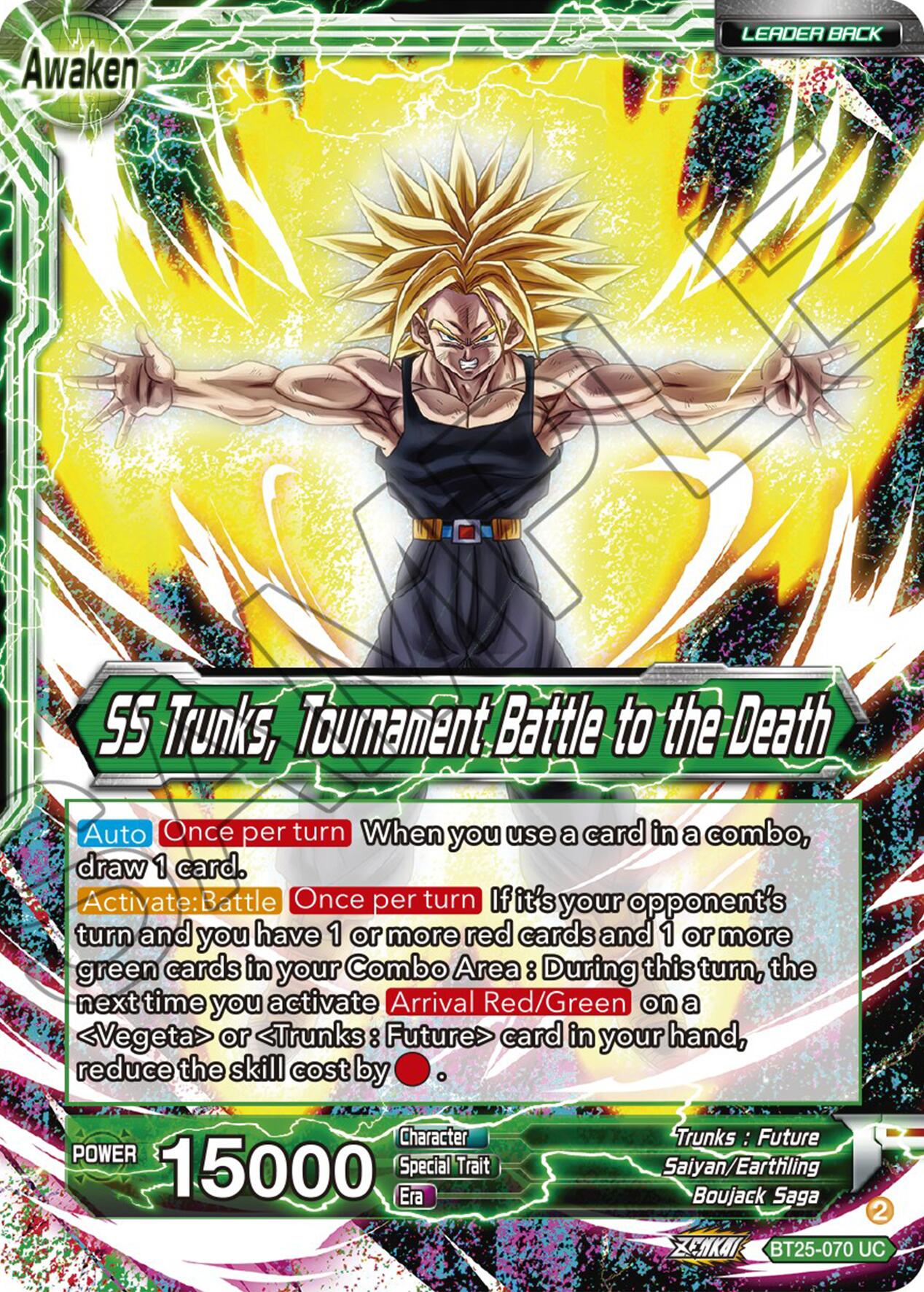 Trunks // SS Trunks, Tournament Battle to the Death (BT25-070) [Legend of the Dragon Balls] | Nerdhalla Games