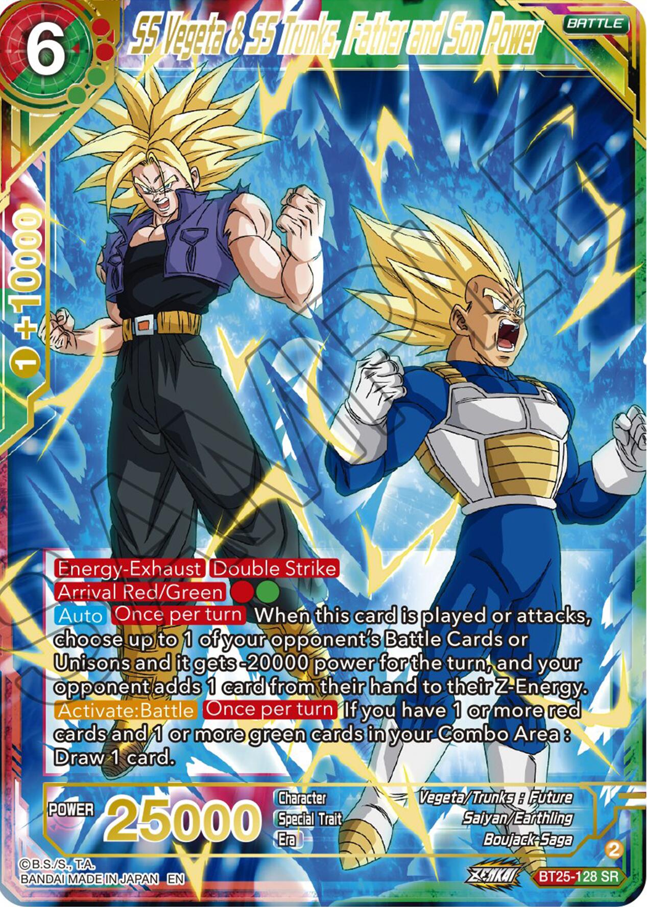 SS Vegeta & SS Trunks, Father and Son Power (BT25-128) [Legend of the Dragon Balls] | Nerdhalla Games