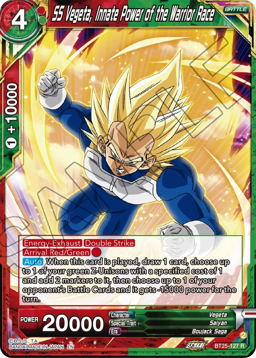 SS Vegeta, Innate Power of the Warrior Race (BT25-127) [Legend of the Dragon Balls] | Nerdhalla Games