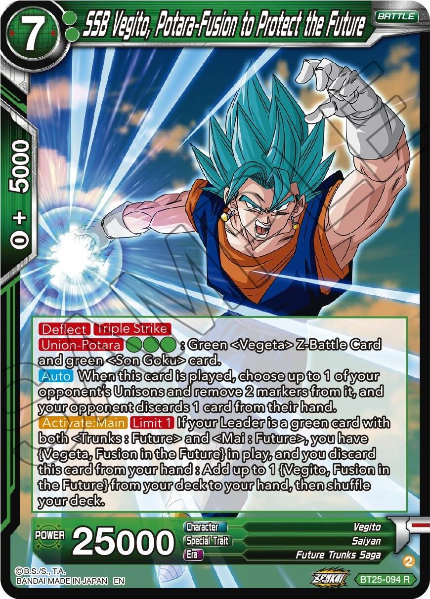 SSB Vegito, Potara-Fusion to Protect the Future (BT25-094) [Legend of the Dragon Balls] | Nerdhalla Games