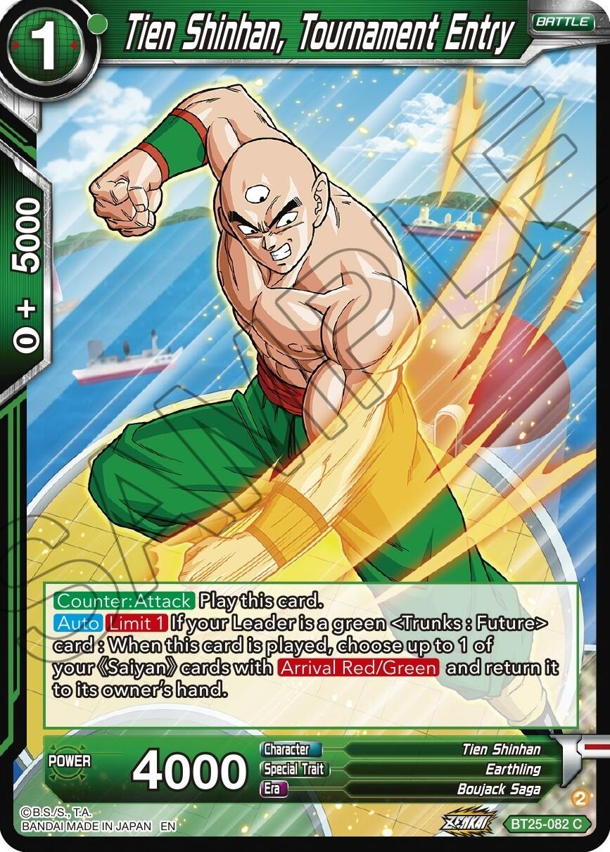 Tien Shinhan, Tournament Entry (BT25-082) [Legend of the Dragon Balls] | Nerdhalla Games