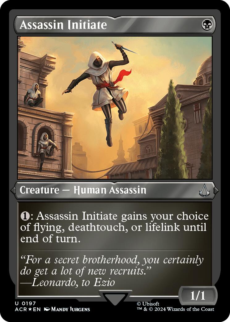 Assassin Initiate (Foil Etched) [Assassin's Creed] | Nerdhalla Games