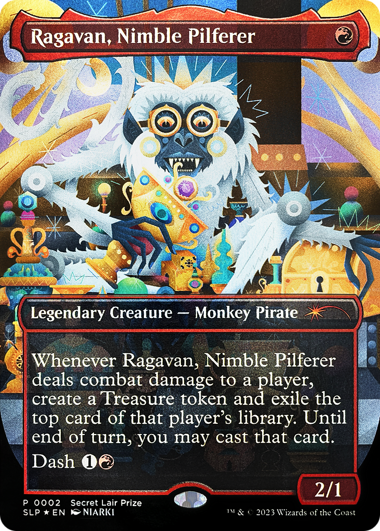 Ragavan, Nimble Pilferer (Borderless) [Secret Lair Showdown] | Nerdhalla Games