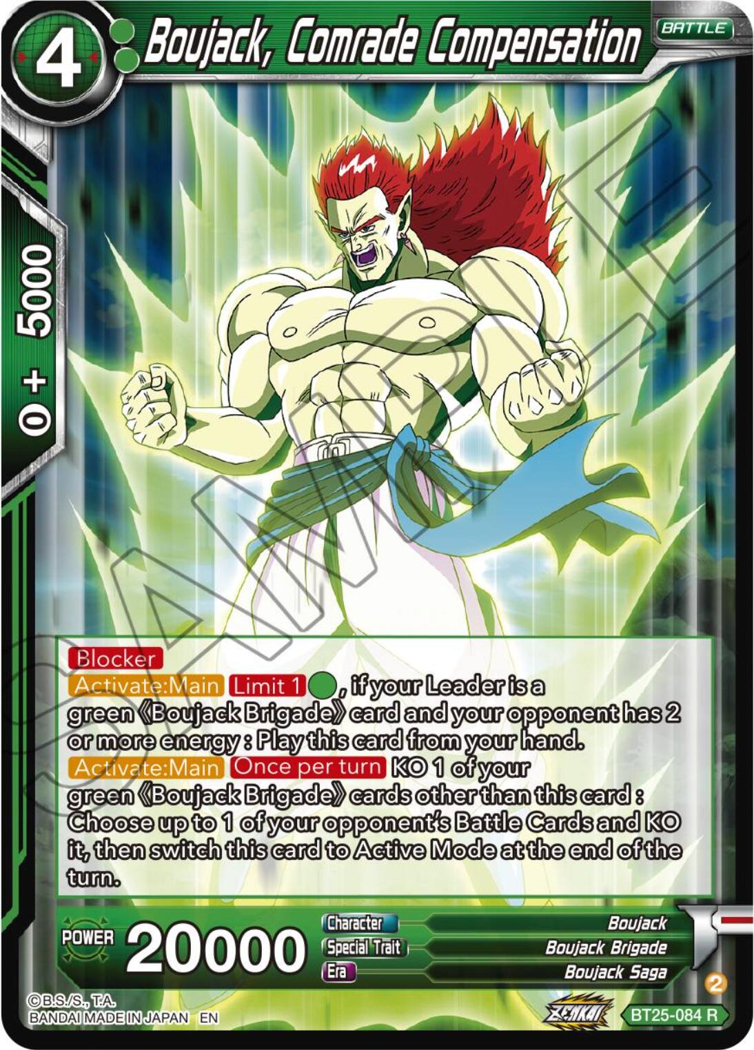 Boujack, Comrade Compensation (BT25-084) [Legend of the Dragon Balls] | Nerdhalla Games