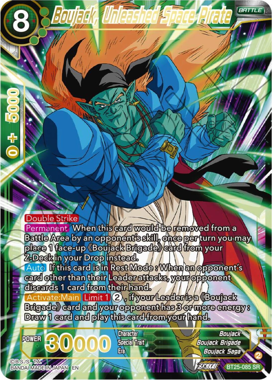 Boujack, Unleashed Space Pirate (BT25-085) [Legend of the Dragon Balls] | Nerdhalla Games