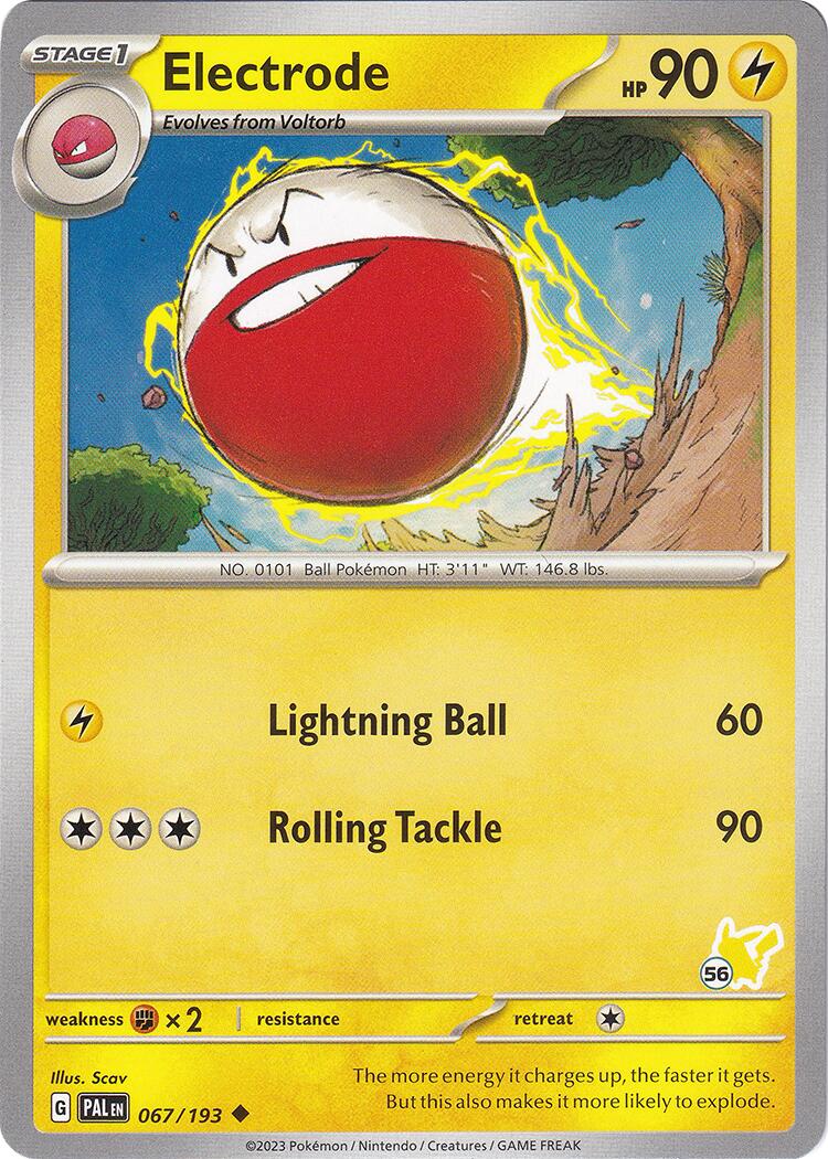 Electrode (067/193) (Pikachu Stamp #56) [Battle Academy 2024] | Nerdhalla Games