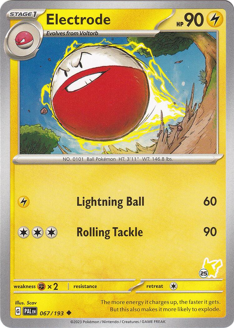 Electrode (067/193) (Pikachu Stamp #25) [Battle Academy 2024] | Nerdhalla Games