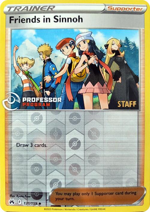 Friends in Sinnoh (131/159) (2023 Staff) [Professor Program Promos] | Nerdhalla Games