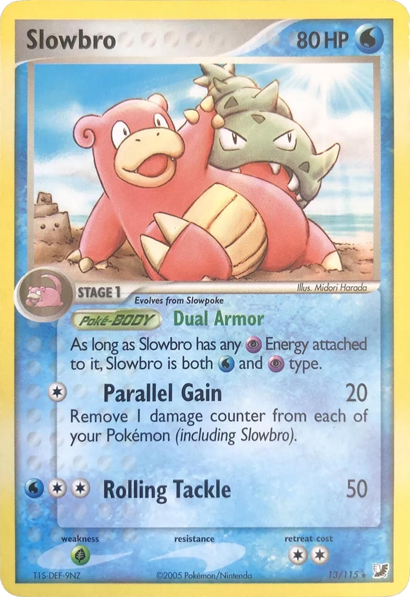 Slowbro (13/115) (Theme Deck Exclusives) [EX: Unseen Forces] | Nerdhalla Games