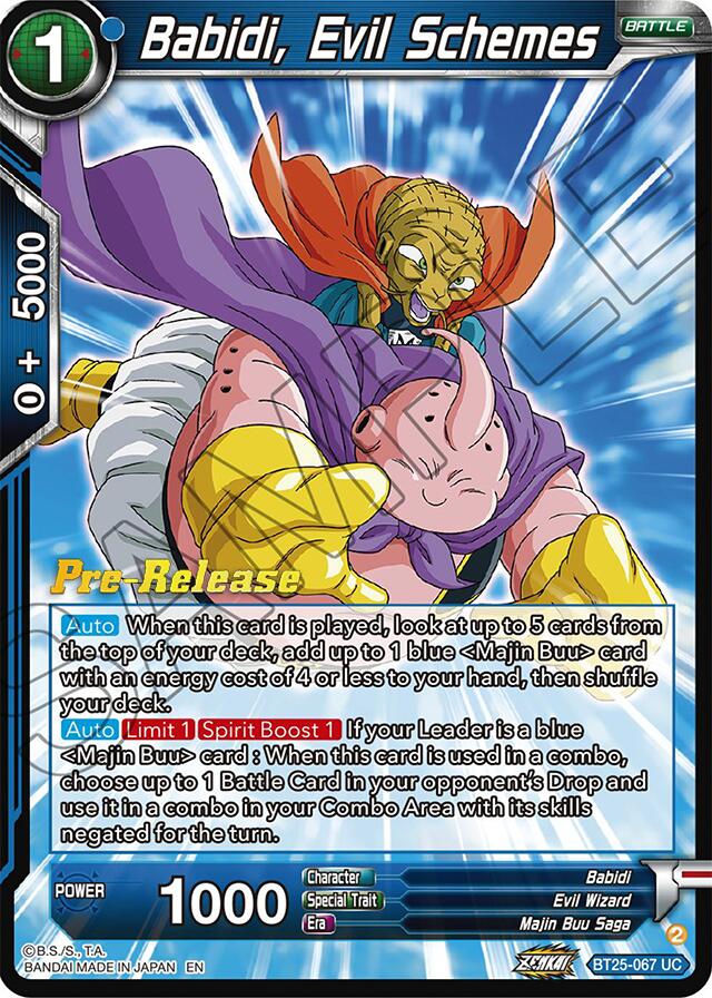 Babidi, Evil Schemes (BT25-067) [Legend of the Dragon Balls Prerelease Promos] | Nerdhalla Games