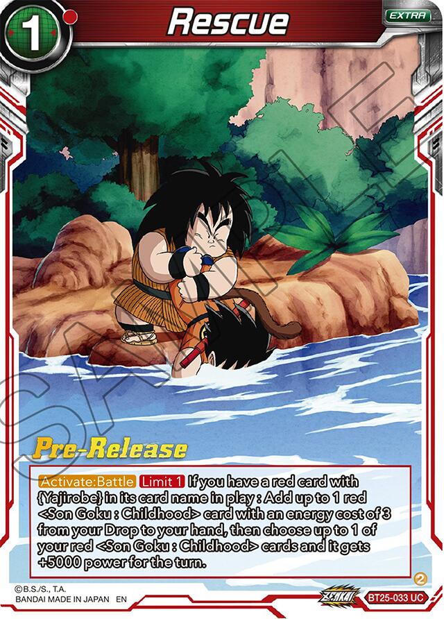 Rescue (BT25-033) [Legend of the Dragon Balls Prerelease Promos] | Nerdhalla Games