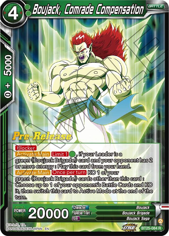 Boujack, Comrade Compensation (BT25-084) [Legend of the Dragon Balls Prerelease Promos] | Nerdhalla Games