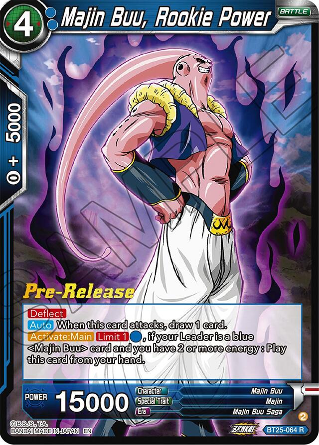 Majin Buu, Rookie Power (BT25-064) [Legend of the Dragon Balls Prerelease Promos] | Nerdhalla Games