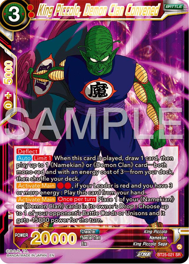 King Piccolo, Demon Clan Convened (BT25-021) [Legend of the Dragon Balls] | Nerdhalla Games