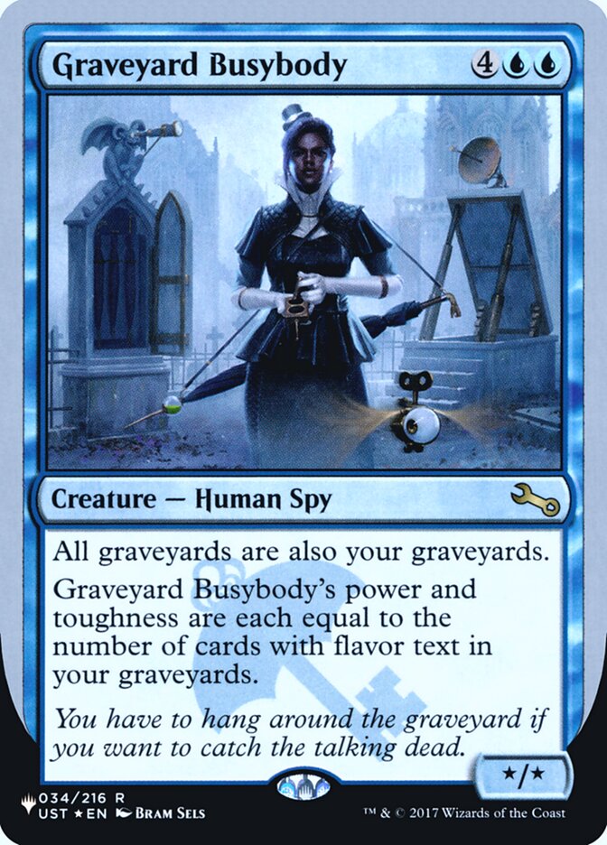 Graveyard Busybody (Unfinity Foil Edition) [The List] | Nerdhalla Games