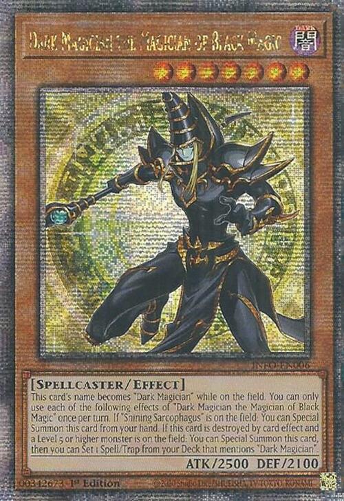 Dark Magician the Magician of Black Magic (Quarter Century Secret Rare) [INFO-EN006] Quarter Century Secret Rare | Nerdhalla Games