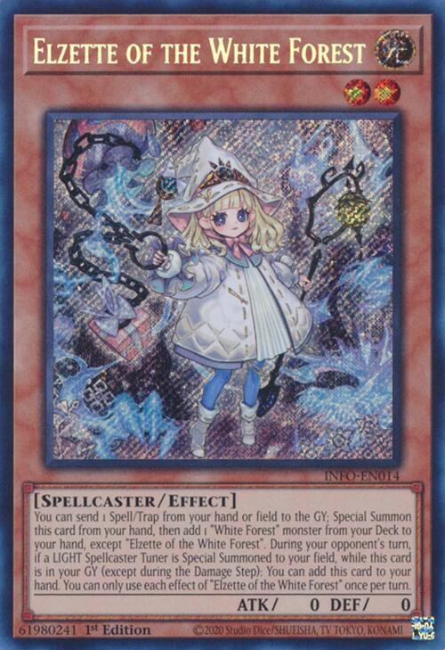 Elzette of the White Forest [INFO-EN014] Secret Rare | Nerdhalla Games