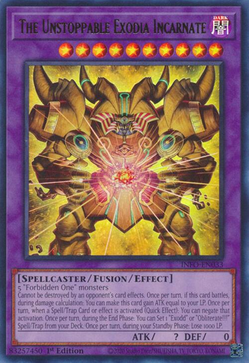 The Unstoppable Exodia Incarnate [INFO-EN033] Ultra Rare | Nerdhalla Games