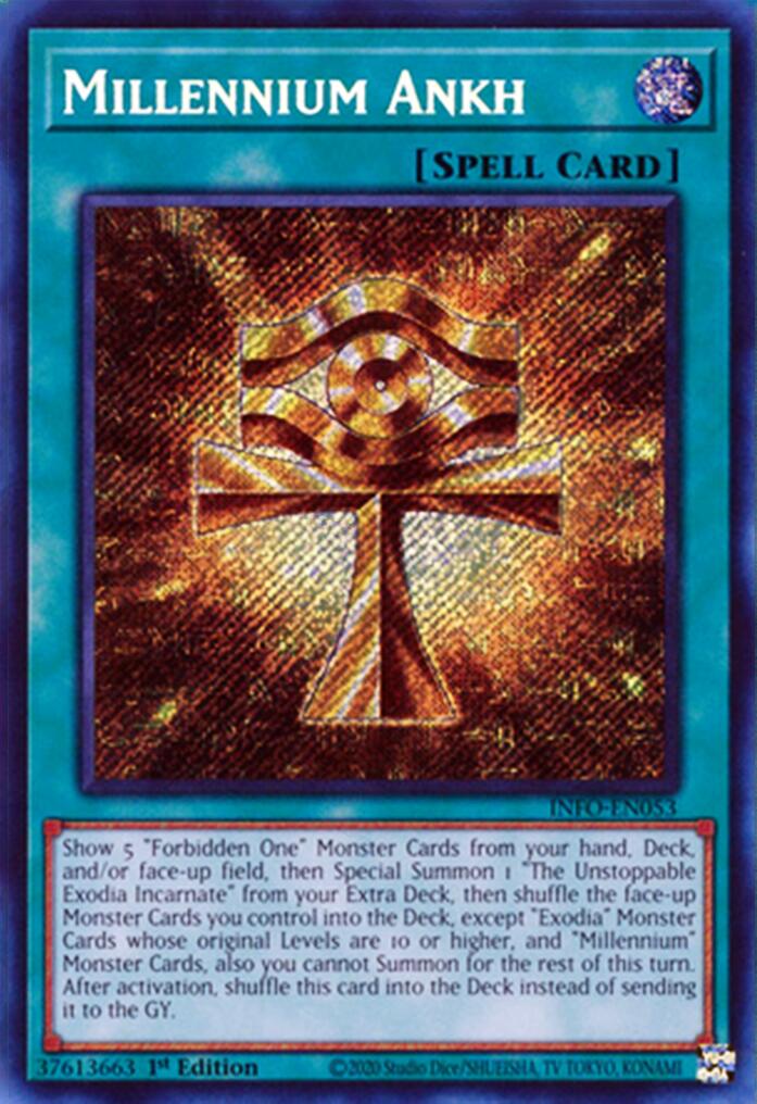 Millennium Ankh [INFO-EN053] Secret Rare | Nerdhalla Games