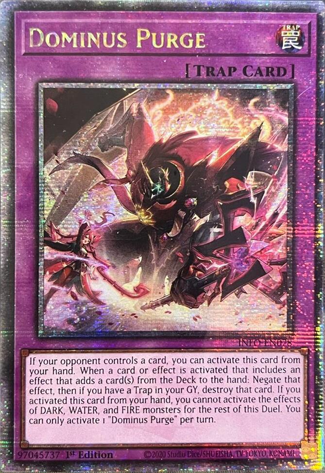 Dominus Purge (Quarter Century Secret Rare) [INFO-EN078] Quarter Century Secret Rare | Nerdhalla Games