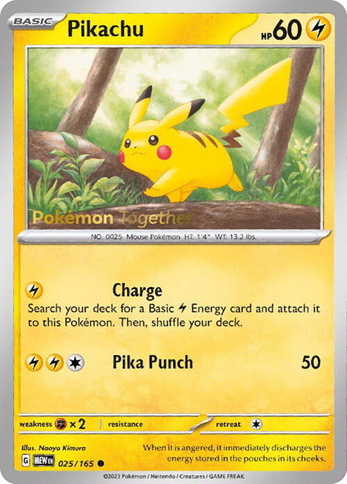 Pikachu (025/165) (PokePost Promo) [Scarlet & Violet 151] | Nerdhalla Games