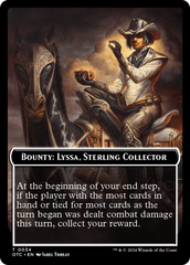 Bounty: Lyssa, Sterling Collector // Bounty Rules Double-Sided Token [Outlaws of Thunder Junction Commander Tokens] | Nerdhalla Games