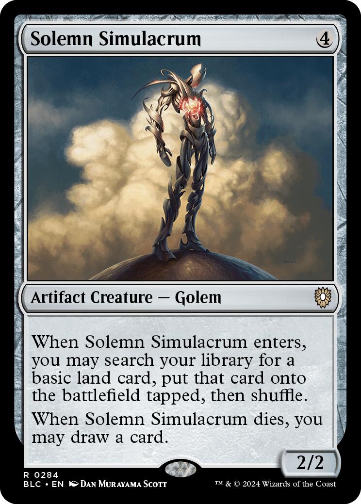 Solemn Simulacrum [Bloomburrow Commander] | Nerdhalla Games