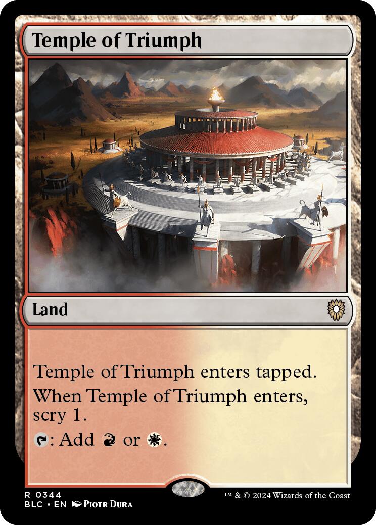 Temple of Triumph [Bloomburrow Commander] | Nerdhalla Games