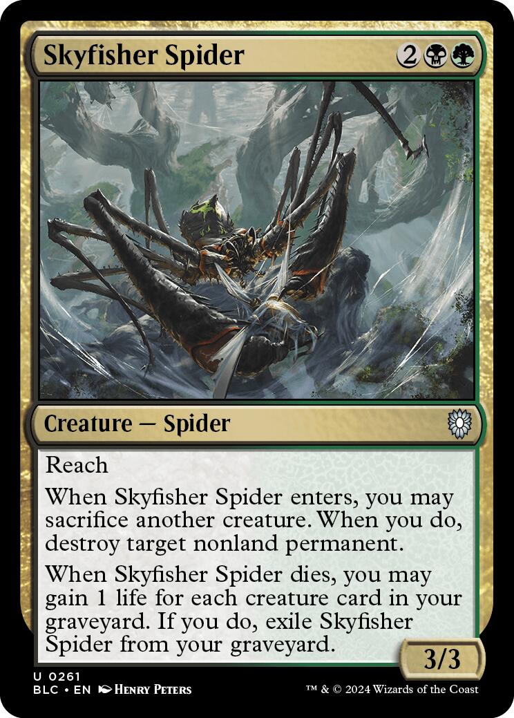 Skyfisher Spider [Bloomburrow Commander] | Nerdhalla Games