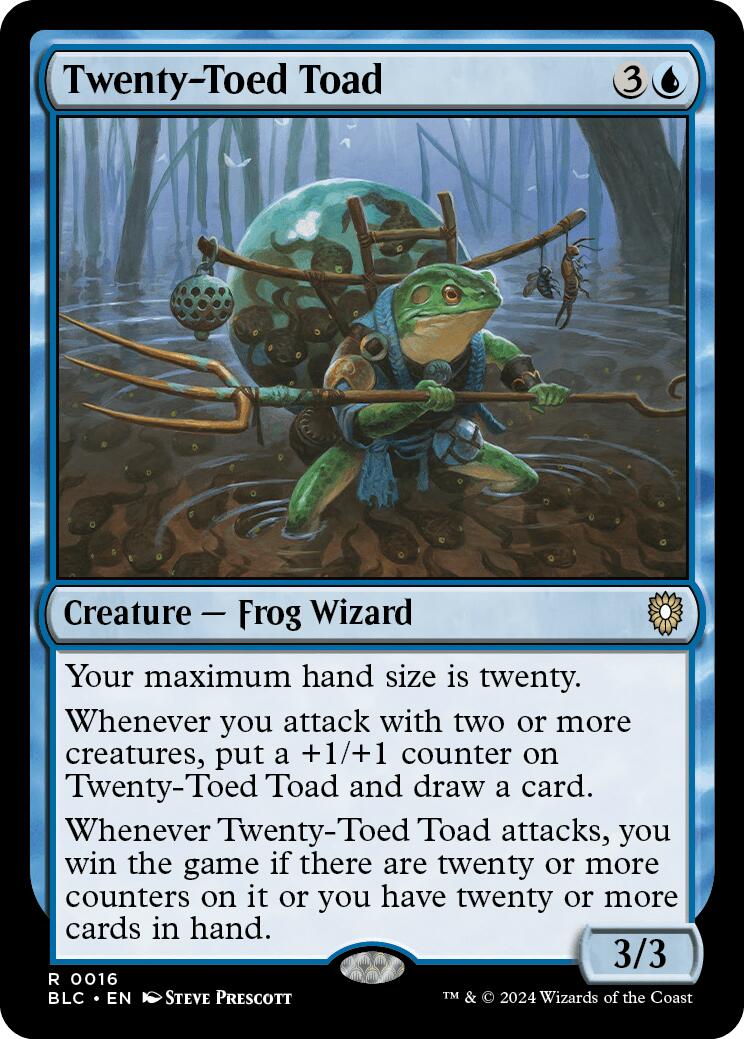 Twenty-Toed Toad [Bloomburrow Commander] | Nerdhalla Games