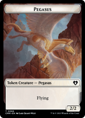 Copy (54) // Pegasus Double-Sided Token [Commander Masters Tokens] | Nerdhalla Games