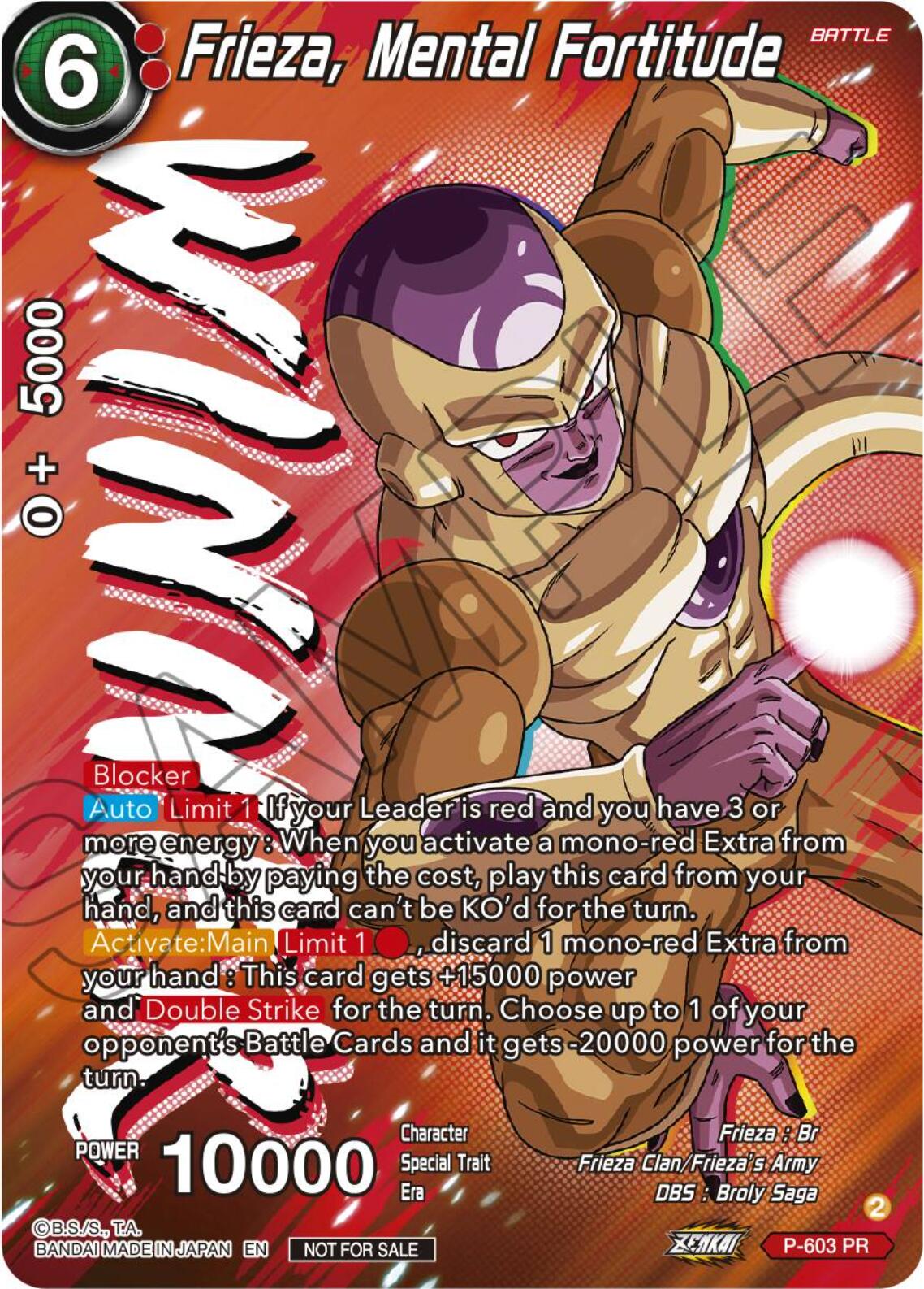 Frieza, Mental Fortitude (Tournament Pack Vol. 8) (Winner) (P-603) [Promotion Cards] | Nerdhalla Games