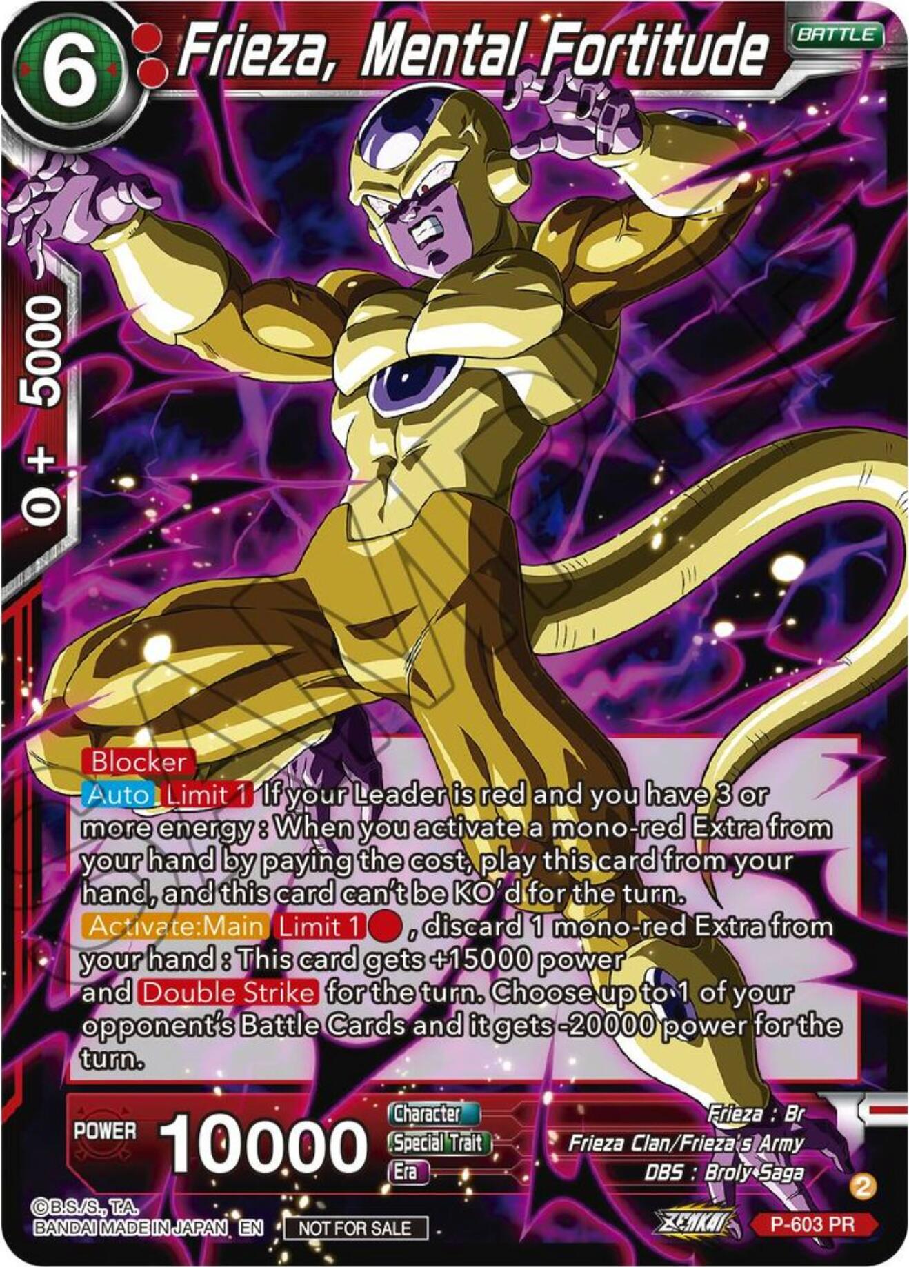 Frieza, Mental Fortitude (Tournament Pack Vol. 8) (P-603) [Promotion Cards] | Nerdhalla Games