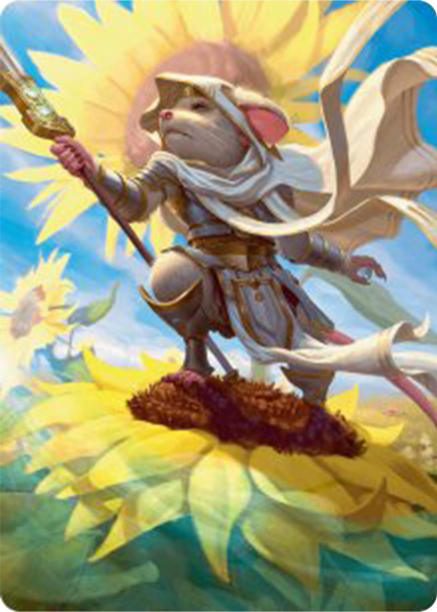 Elspeth, Sun's Champion Art Card [Bloomburrow Art Series] | Nerdhalla Games