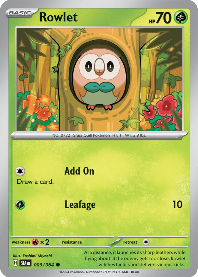 Rowlet (003/064) [Scarlet & Violet: Shrouded Fable] | Nerdhalla Games