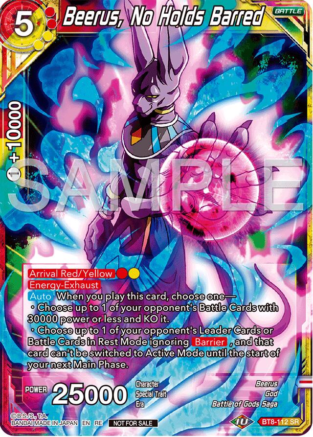 Beerus, No Holds Barred (Deluxe Pack 2024 Vol.2) (BT8-112) [Promotion Cards] | Nerdhalla Games