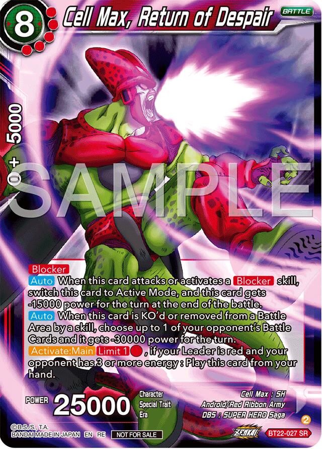 Cell Max, Return of Despair (Deluxe Pack 2024 Vol.2) (BT22-027) [Promotion Cards] | Nerdhalla Games