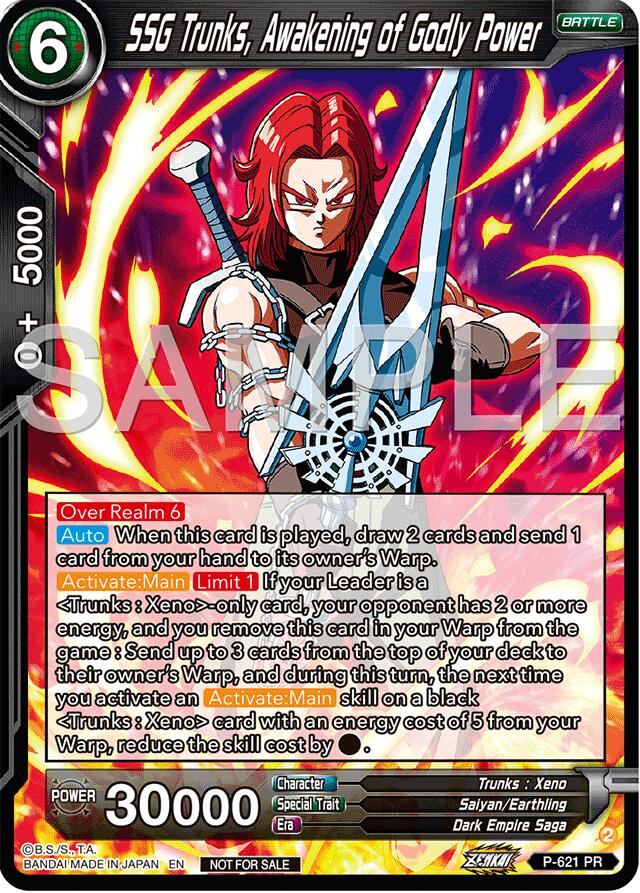 SSG Trunks, Awakening of Godly Power (Deluxe Pack 2024 Vol.2) (P-621) [Promotion Cards] | Nerdhalla Games