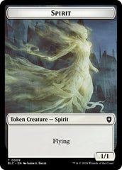 Spirit // Faerie Double-Sided Token [Bloomburrow Commander Tokens] | Nerdhalla Games