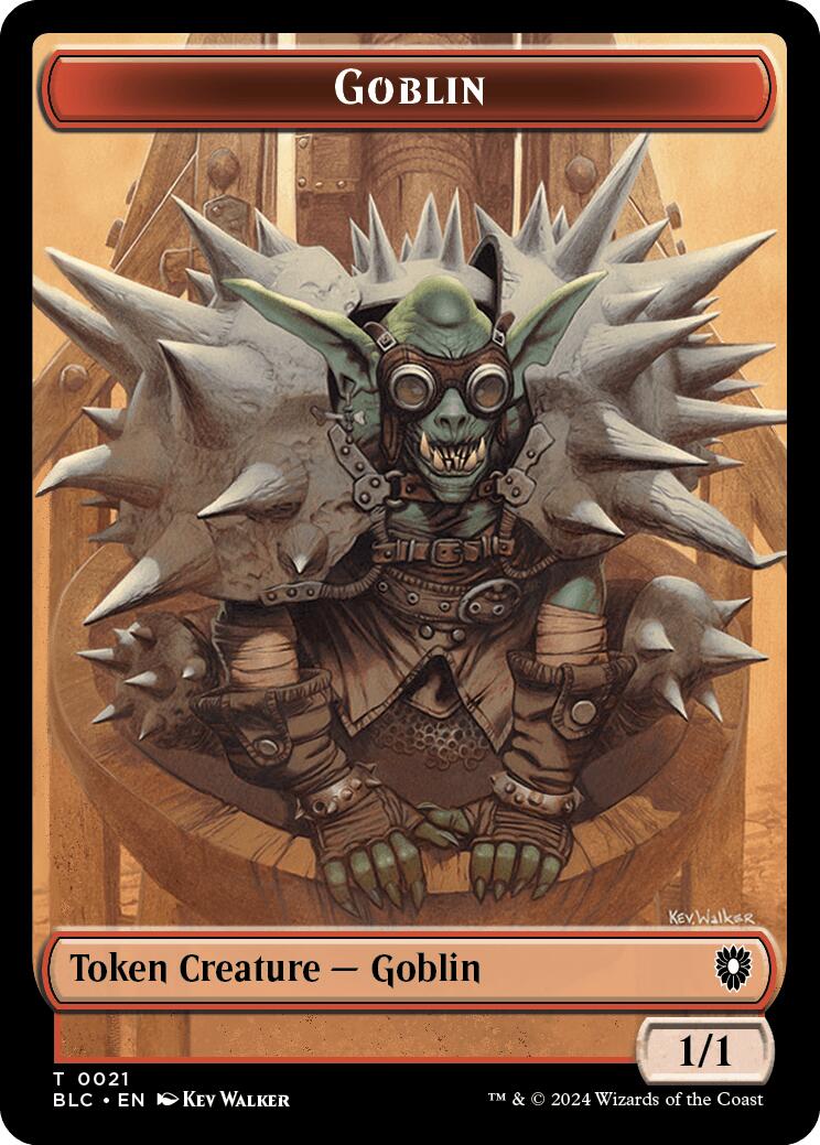 Goblin // Thopter Double-Sided Token [Bloomburrow Commander Tokens] | Nerdhalla Games