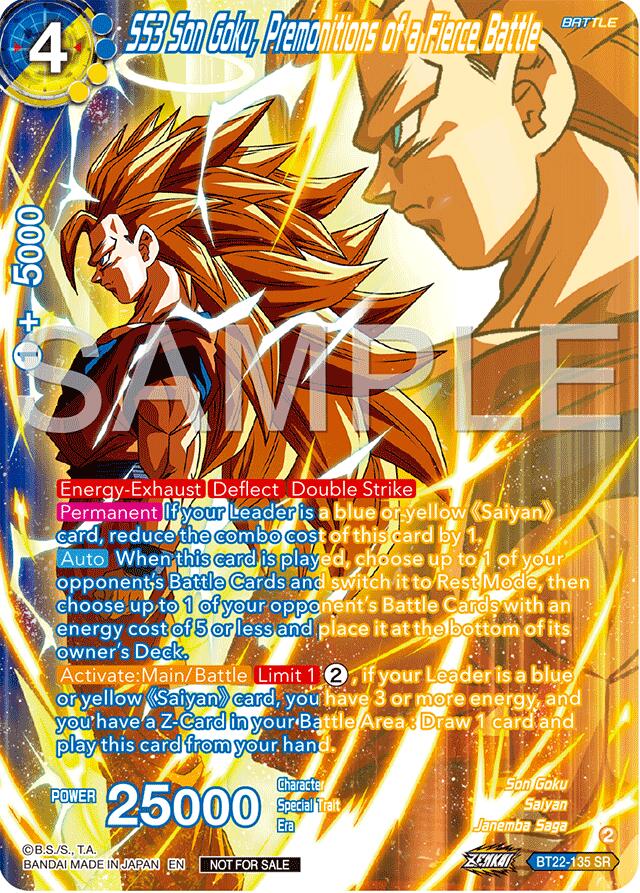 SS3 Son Goku, Premonitions of a Fierce Battle (Premium Alt-Art Card Set 2024 Vol.2) (BT22-135) [Promotion Cards] | Nerdhalla Games