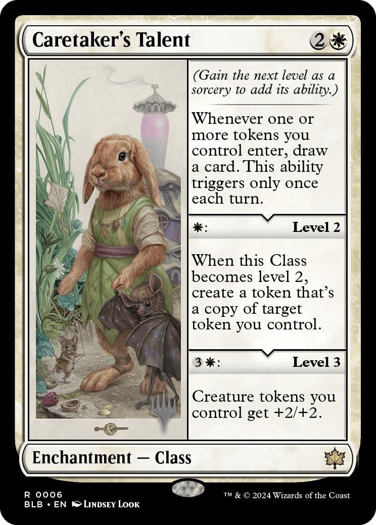 Caretaker's Talent (Promo Pack) [Bloomburrow Promos] | Nerdhalla Games