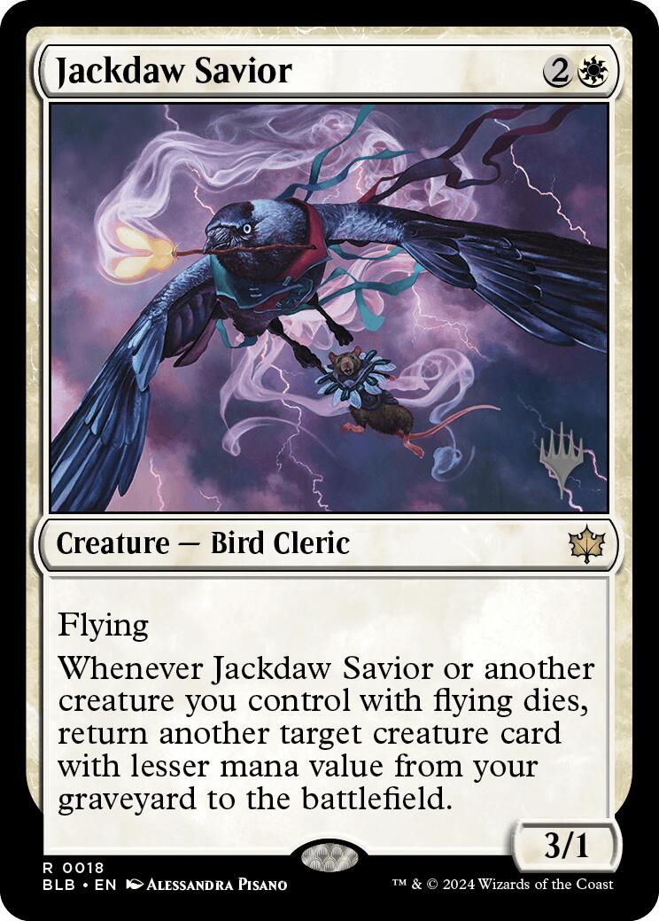 Jackdaw Savior (Promo Pack) [Bloomburrow Promos] | Nerdhalla Games