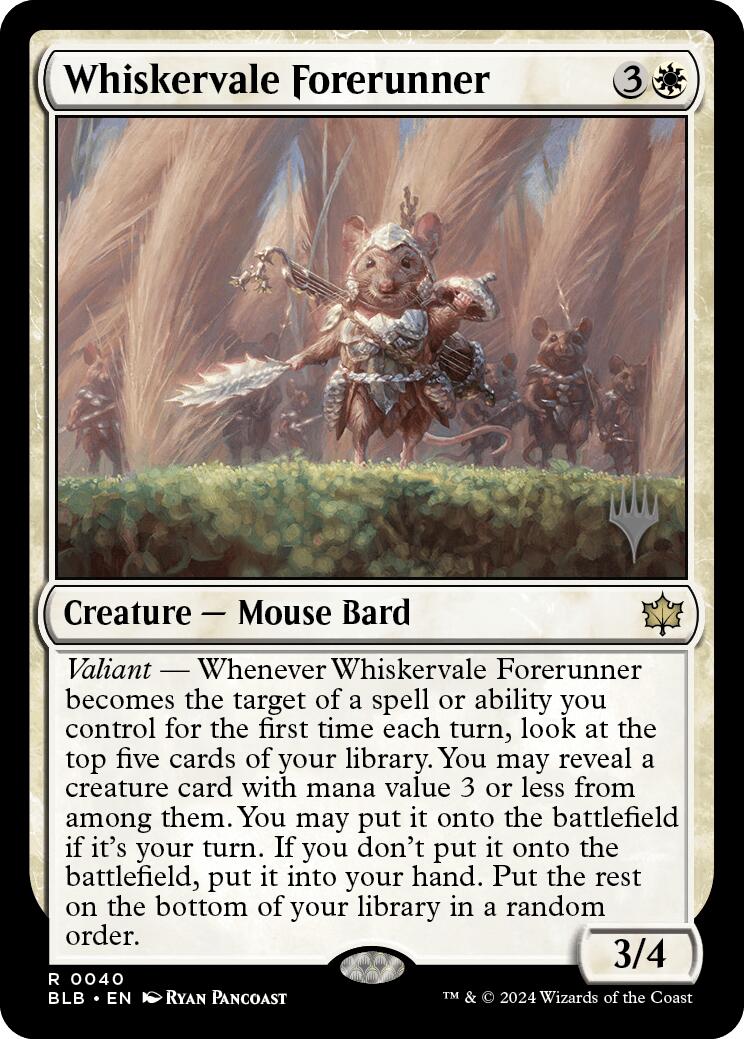 Whiskervale Forerunner (Promo Pack) [Bloomburrow Promos] | Nerdhalla Games