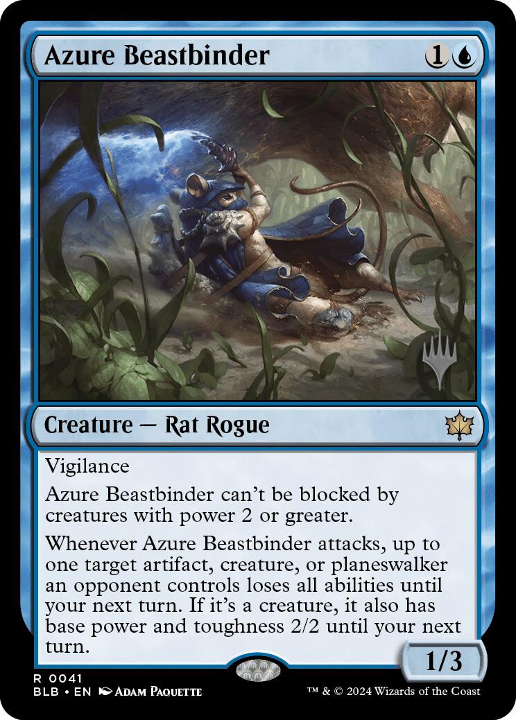 Azure Beastbinder (Promo Pack) [Bloomburrow Promos] | Nerdhalla Games