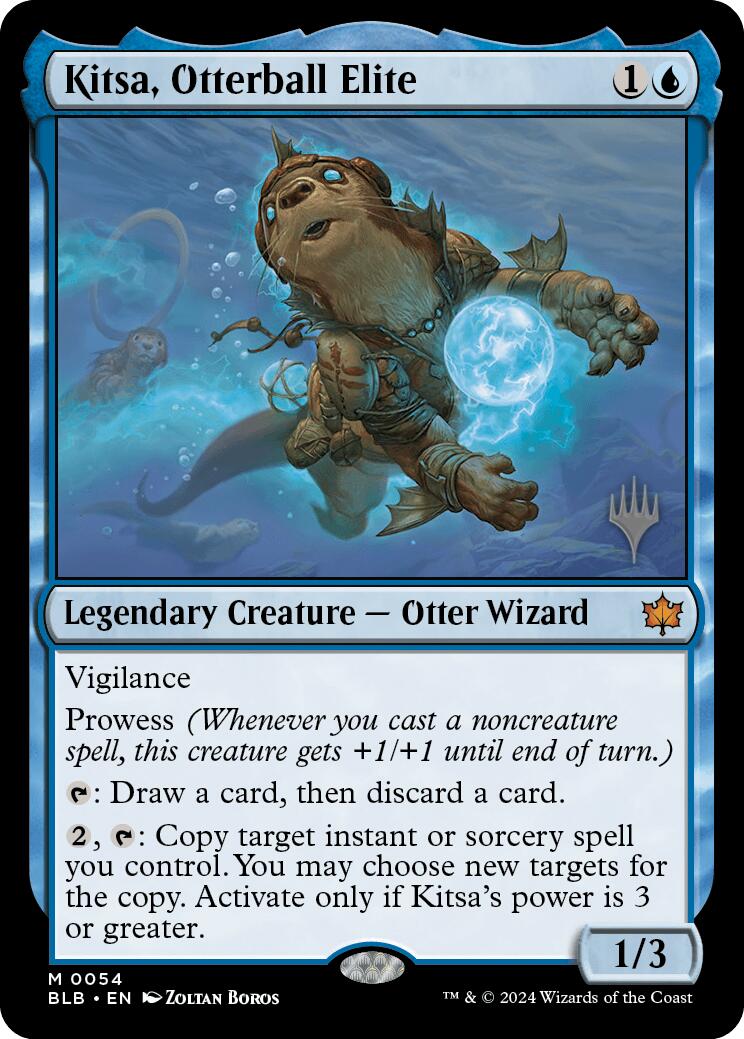 Kitsa, Otterball Elite (Promo Pack) [Bloomburrow Promos] | Nerdhalla Games